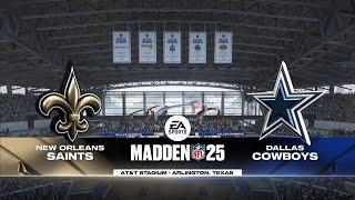 Saints vs Cowboys Week 2 Simulation (Madden 25 PS5)