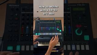 How to Create Techno Beats with a TR-8s in Just 1 Minute! #technomusic #technotutorial #TR8s #Techno