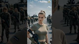 Beautiful female soldier#beautiful #4k #soldier #military #army #airforce