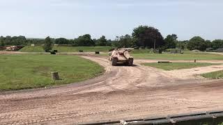 The Jagdpanther from The Weald Foundation driving in The Arena at The Tank Museum for Tankfest 2019