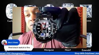 Custom Moissanite Watch Showcase! Monday Night Live!