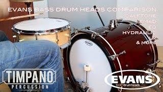 ULTIMATE Evans Bass Drum Heads Comparison - Timpano Percussion