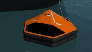 VIKING Throw Overboard Liferaft 3D Instructions