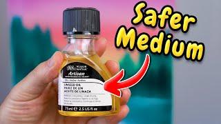 A Safe & Health Oil Paint Medium - Water Mixable Linseed Oil!