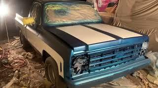 1976 Chevrolet C10 square body Chevy restoration.