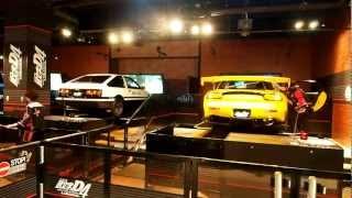 Initial D 4th Stage - Arcade With Real Cars Odaiba Japan