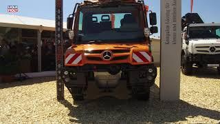 Onlinemotor Unimog U 218 in kompaktester Ausführung mit unter 2 Meter Breite auf der Demopark 2019