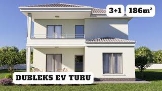 3+1 Modern ve Sade Dubleks Ev Turu | 3+1 Dubleks Ev Modelleri İç ve Dış Görselleri ile