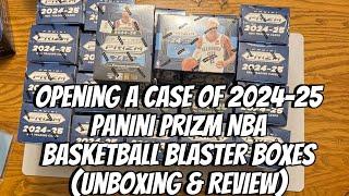 Opening a case of 2024-25 Panini Prizm NBA Basketball Blaster Boxes (Unboxing & Review)