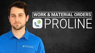 Roofing Work & Material Orders in ProLine CRM [DEMO]