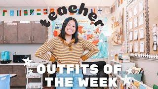 TEACHER OUTFITS OF THE WEEK  | cozy + casual