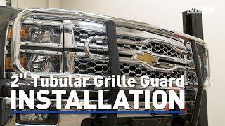 LUVERNE Install: 2" Tubular Grille Guard on Chevy Silverado 1500 - 331443-331610, 341443-341610