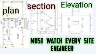 plan, section, elevation and working drawing. Basic knowledge of civil engineer.civil site knowledge