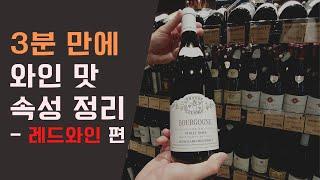 "빠르고 쉽게" 와인 맛 파악하는 법(Part. 1 레드와인 편)