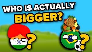 Which Countryball is BIGGER? | Countryball Quiz