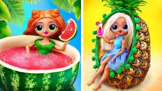10 Summer Barbie and LOL Surprise DIYs
