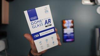 Samsung Galaxy S25 Ultra Whitestone Dome Anti Reflective Tempered Glass Installation