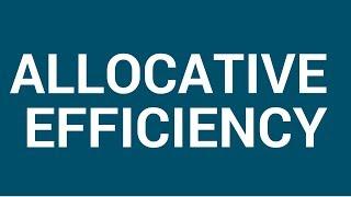 Allocative efficiency