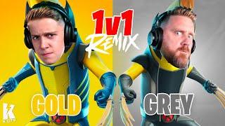 GREY vs GOLD *1v1 REMIX Challenge* in Fortnite!