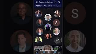 People Analytics & Future of Work (PAFOW) Community App overview scroll