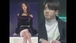 Jungkook reaction to IU  Just smile #iukook