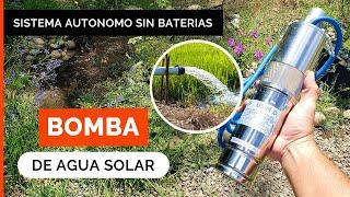 AGUA GRATIS!! ️ Bomba Sumergible Solar para Pozo Profundo (Levanta hasta 70 metros) Sin Baterías