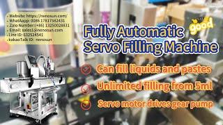 Nenosun Automatic servo filling machine gear pump #fillingmachinechina #fillingmachinemanufacturer