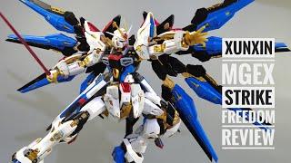 XunXin Model MGEX Strike Freedom Golden Legend Review