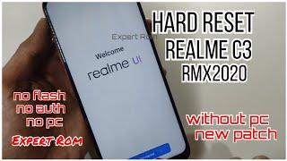 Realme C3 (RMX2020) Hard Reset Remove Password/Pettern/Pin Without Pc | New Update security Patch