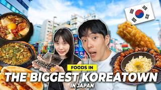 Foods in Japan's BIGGEST Koreatown