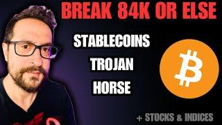 Break 84K Or Else... + Stablecoins Trojan Horse - Bitcoin Today