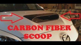 Mazdaspeed 3 Carbon Fiber Hood Scoop Install +15hp