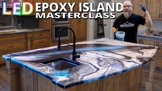 LED Lights Installed in Epoxy Countertop Start to Finish | Stone Coat Epoxy