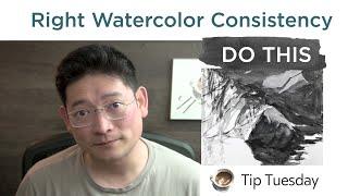 Watercolor mixing consistency - do THIS practice [Tip Tuesday]