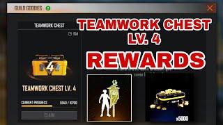 || TEAMWORK GUILD CHEST LV. 4(  FREE FIRE GUILD HIGHLIGHT) #king #freefire