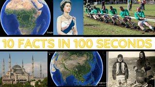 10 FACTS IN 100 SECONDS | EPISODE-1 | 100 SECONDS FACTS | INFO SIDE |