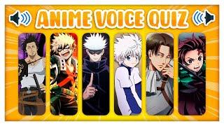 ANIME VOICE QUIZ ️️ Guess the anime character voice | ANIME QUIZ 