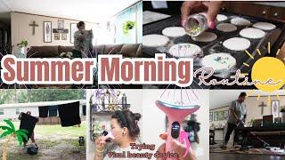 Summer Morning Routine | SAHM OF 5 | Realistic DITL #reality