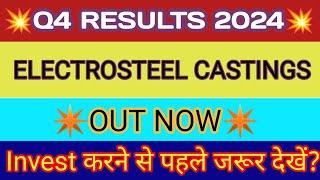 Electrosteel Q4 Result  Electrosteel Result  Electrosteel Castings Limited Share Latest News