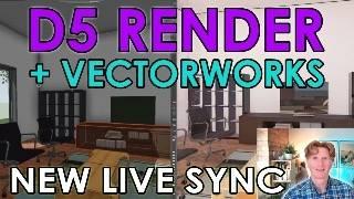 D5 Render + Vectorworks New LiveSync : Real-Time-Rendering Magic