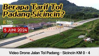 Segera Difungsikan ️Jalan Tol Padang - Sicincin STA 0 - 4 (Drone)