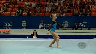 RASMUSSEN Camille (DEN) - 2019 Artistic Junior Worlds, Gyor (HUN) - Qualifications Floor Exercise