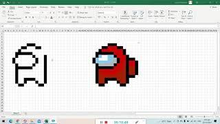 HOW TO CREATE PIXEL ART USING MICROSOFT EXCEL