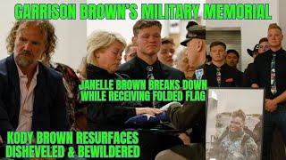 Janelle Brown BREAKS DOWN RECEIVING FLAG for GARRISON at Funeral, Kody & Robyn APPEAR BEWILDERED