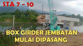 PROGRES JEMBATAN SUNGAI PERTAMA STA 7 - 10 TOL PADANG SICINCIN,  SEMAKIN RANCAK