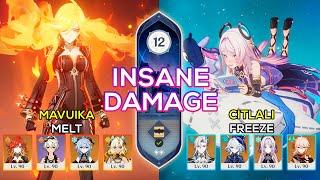 C0 Mavuika Melt & C0 Neuvillette + C0 Citlali Freeze | Spiral Abyss 5.3 | Genshin Impact