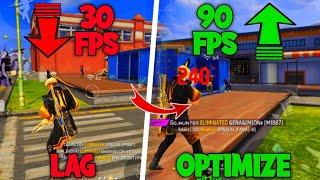 Free Fire | Fix lag Boost Fps Optimization Process Pro gamer Mode!