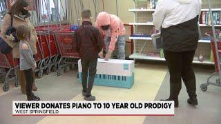 Piano donated to 10 year old prodigy discovered at thrift store