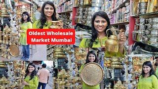 Tamba Kata Market in Mumbai। Wholesale Retail Shops। famous oddest market। copper brass bartan।