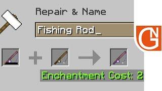 Minecraft · Let's Play #96 · Repair Enchanted Tool With Anvil